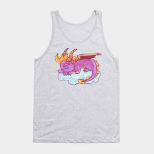 Sleeping Spyro on a Cloud Tank Top